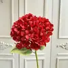 Flor de hortensia artificial individual para decoración floral de bodas, flores artificiales para decoración suave de sala de estar en casa estilo europeo, hortensia para paisajismo de proyectos