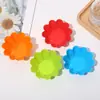 Tazas de Silicona Coloridas para Muffins de Grado Alimenticio para el Hogar con Encaje, Tazas para Pastel, Tazas para Pudín, Tazas para Chocolate, Moldes para Hornear al por Mayor