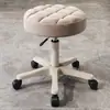 Taburete de Belleza, Taburete Giratorio Ajustable para Salón de Belleza, Taburete de Peluquería, Taburete Redondo para Barbería, Silla Redonda para Maquillaje en Casa