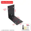 Suporte Triangular de Aço Inoxidável Não Perfurado Suporte de Divisória de Parede Estrutura de Suporte em L Código de Ângulo Ângulo Reto de 90 Graus Prateleira de Armazenamento