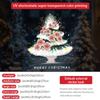 Decoraciones para Árbol de Navidad de Flores Blancas Pegatinas para Ventana Pegatinas Estáticas para Puertas de Vidrio Atmósfera Navideña para Ventana Amazon