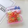 Bolsa de estrella fresca y simple banda de goma desechable para el pelo banda elástica alta anillo de goma duradero no daña el pelo liga para el pelo de niños al por mayor