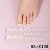 Zhengxiang Calcomanías Personalizadas de Gel para Uñas Arte Francés para Pies Luz UV Semi-horneadas Semi-curadas Calcomanías para Uñas de los Pies Venta al Mayoreo Comercio Exterior