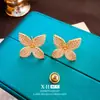 Pendientes de Botón de Flor Completamente Incrustados de Diamantes de Lujo Ligero Europeo y Americano, de Nicho, Modernos y Únicos, Pendientes Audaces y Elegantes con Exquisito Diseño de Artesanía