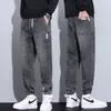 Roupas Masculinas Xintang 2026 Primavera e Outono Nova Marca Trendy de Luxo Leve Jeans Jogger de Caimento Solto Calças Stretch