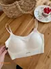 Ropa Interior de Base Líquida Estilo Nuevo para Mujer, Sujetador de Recogimiento para Pecho Pequeño Anti-Caída, Lencería Sin Costuras con Tirantes de Seda Hielo Cruzados en la Espalda