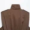 Atacado de roupas femininas transfronteiriças outono 2026 novo estilo europeu e americano design versátil colete plissado de abotoar 8338770