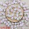 Calcomanía de Corazón de Melocotón Cuentas de Cerámica con Perlas Cuentas de Cerámica Estilo Chino Accesorios Hechos a Mano para DIY Pulsera Accesorios para Collar Material