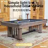 Mesa de Billar Redonda para Bares, KTVs, Lugares de Fiesta, Mesa de Billar Estilo Americano Ocho Bola Negra Estándar para Adultos, Interior Dos en Uno