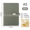 Set de Cuaderno con Hebilla de Imitación de Cuero A5Pu Bloc de Notas para Registro de Reuniones Cuaderno Engrosado para Oficina Negocios Venta al por Mayor