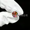 F136 Aleación de Titanio Escama de Pescado Parpadeante Gota de Aceite Lengua Piercing Anillo de Lengua Sirena Degradado Joyería para Piercing