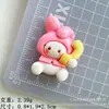 Acessórios de Resina de Algodão Felizes Desenho Animado DIY Cola de Chantilly Capa de Celular Grampo de Cabelo Ornamento de Cabelo Chaveiro Decoração Acessório de Cabelo