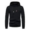 Sudadera Clásica para Hombre Otoño/Invierno 2024 Casual con Bolsillo Grande Pullover Jacquard de Cuadros Pequeños Color Sólido con Capucha para Hombre