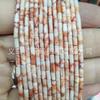 Cuentas de tubo de 4*2 mm, cuentas cilíndricas largas, accesorios para joyería, pulsera DIY, cuentas espaciadoras de tubo recto, productos semiacabados