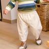 [Partida Universal! Básico fácil de usar] Calças casuais fechadas, estilo japonês, para bebês, primavera e outono, todas as cores, para crianças