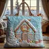 2026 Nuevo Bolso Tote Acolchado Bordado de Moda Navideño Estampado Digital Transfronterizo Bolso de Algodón Casual para el Trabajo