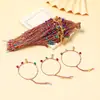 Pulseras Sencillas de Hilo de Colores para el Festival del Bote del Dragón, Pequeños Regalos para Puestos del Mercado y Atracciones Turísticas, Hilo Rojo con una Sola Cuenta al por Mayor