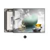 Caja de medidor Fulu de lujo ligera, pintura decorativa, fondo de restaurante moderno, caja de distribución de pared, interruptor, bloqueo, caja multimedia, pintura colgante