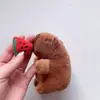 Celebridad de internet lindo capibara capibara colgante peluche juguete muñeca bolsa colgante llavero Muñeca Muñeca