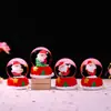 Sombrero de Navidad Nuevo Transfronterizo Hombre Mayor Bola de Cristal Bola de Agua Luminosa Colorida Adorno Mini Lámpara de Ambiente Adorno