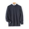Suéter Masculino de Caxemira Gola Redonda Novo Outono e Inverno 100% Caxemira Amigo da Pele Solto Espessado Suéter Camisa Base Tricô Torcido