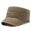 Flat Cap Homens Chapéu Militar Primavera e Verão Lavado Velho Chapéu Retro Casual Pato Língua Chapéu Moda Chapéu de Sol ao ar livre