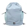 Bolsa con cordón para deportes al aire libre con separación húmeda y seca, bolsa de viaje para viajes cortos, compartimento separado para zapatos, bolsa de natación, mochila para el día a día