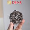 Collar Colgante Redondo Xiangwu Fu Linmen con Cadena Larga, Colgante en Blanco de Estilo Nuevo