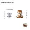 Botón de Descarga de Inodoro Combinado con Patrón de Shiba Inu Lindo 2D Transfronterizo con Características Decorativas y Funcionales