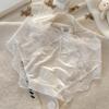 Nueva ropa interior de satén con encaje de viento puro para niñas, cintura de algodón 7A, entrepierna antibacteriana, tallas grandes para damas, venta al por mayor