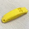 Silbato de doble frecuencia de emergencia para supervivencia al aire libre con clip antipérdida y sonido curvo de alta frecuencia, equipo de supervivencia al aire libre