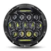 Farol LED 7 polegadas Cross-Border Wrangler 13 LEDs para Moto Harley Modificado com Luz Diurna Luz de Trabalho