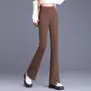 Pantalones de Diosa Nuevos Otoño 2026 Simples Versátiles Modernos Pantalones de Pierna Recta Micro Acampanados Visualmente Más Altos Más Delgados Pantalones Casuales