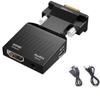 Venda quente HDMI fêmea para VGA conversor macho com projetor de computador de áudio hdmi para vga adaptador
