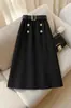Falda Larga Ajustada, Elegante, de Cintura Alta, Diseño Estilo Miu, Nueva Falda Elegante y Adelgazante para Ir al Trabajo