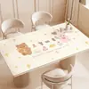 2025 Nova Toalha de Mesa de Silicone Impermeável e à Prova de Óleo Sem Lavagem Anti-Escaldante Tapete de Mesa Acessível Luxo High-End Tapete Protetor para Mesa de Centro