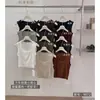 Yuanxi - Top regata multicamadas simples e versátil estilo coreano para o outono, com gola quadrada e design sem mangas para disfarçar protuberâncias nas axilas 269072