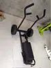 Carro de trenó carro de resistência ajustável carro de suporte de peso carrinho de barra de peso bicicleta ergométrica de personal trainer para academia