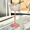 Copa Rosa Estilo Francés, Copa de Cóctel de Alta Gama, Copa para Beber Ligeramente para Damas, Copa de Cristal Especial, Copa de Champaña, Copa Alta de Cristal