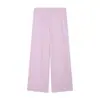 Atacado de fabricante transfronteiriço de roupas femininas 2026 primavera-verão nova moda conjunto confortável de camisa de linho de manga longa e calça