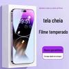 Película Temperada Iphone15 é Adequada para 17Pro, Película para Celular Apple 18Promax, 16 Película Protetora Anti-Espionagem