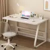 Escritorio de computadora, escritorio de oficina en casa de escritorio, escritorio de dormitorio, escritorio de estudio para estudiantes, banco de trabajo rectangular simple y moderno