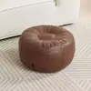 Funda de Cojín de Almacenamiento Bordada de Calabaza, Cojín de Piso para Sentarse con las Piernas Cruzadas, Reposapiés para Sala de Estar, Taburete Bajo para Cambiarse los Zapatos en la Entrada, Taburete Bajo para Balcón, Cojín de Asiento de Fácil Cuidado