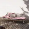 Cadeira de Balanço Reclinável Externa Varanda Casual Doméstica Preguiçoso Rattan Pequeno Sofá Conjunto de Três Peças Pátio Cadeira Única de Rattan
