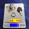 Cerradura de cajón de 101 años cerradura de gabinete de escritorio cerradura de mueble mesita de noche una cerradura cerradura de tres cajones enlace cilindro de cerradura de doble apertura
