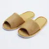 Fábrica de Yantai Chinelo Descartável Espesso Antiderrapante de Algodão e Linho para Salões de Beleza, Hotéis, Pousadas e Uso Doméstico