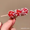 Presilha Criativa Personalidade Doce Bico de Pato Simulação Borda de Frutas Cobertas com Açúcar Grampo de Cabelo Fofo Versátil Grampo de Cabelo Japonês e Coreano Acessórios para Cabelo de Bebê