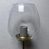 Simples Molécula Acessórios Cúpula de Vidro para Lâmpada Feijão Ponto de Amassado e Boca Soprada para Baixo Cúpula Transparente Fuligem Cor Conhaque Único