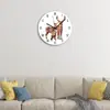 Reloj de pared creativo de ciervo cálido estilo nórdico simple moderno moda decoración de pared personalidad en stock y entrega rápida
