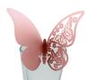 Tarjeta de taza láser con diseño de mariposa hueca de exportación de Amazon, tarjeta de papel para boda, tarjeta de asiento, venta al por mayor, suministro en stock
